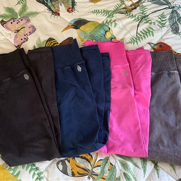 FP Movement by Free People Good Karma Leggings Pink M L - Picture 9 of 9